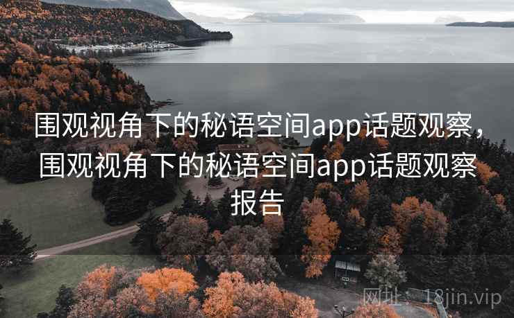 围观视角下的秘语空间app话题观察，围观视角下的秘语空间app话题观察报告