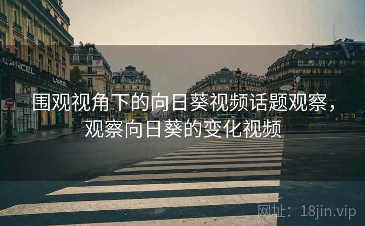 围观视角下的向日葵视频话题观察,观察向日葵的变化视频 围观视角下的向日葵视频话题观察,观察向日葵的变化视频